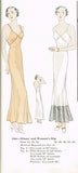 Simplicity 1466: 1930s Misses Evening Slip w Flounce 32 B Vintage Sewing Pattern
