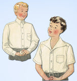 1930s Vintage Simplicity Sewing Pattern 1509 Rare Toddler Boys Casual Shirt Size 10