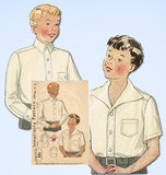 1930s Vintage Simplicity Sewing Pattern 1509 Rare Toddler Boys Casual Shirt Size 10