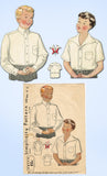 1930s Vintage Simplicity Sewing Pattern 1509 Rare Toddler Boys Casual Shirt Size 10