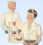 1930s Vintage Simplicity Sewing Pattern 1509 Rare Toddler Boys Casual Shirt Size 6
