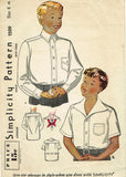 1930s Vintage Simplicity Sewing Pattern 1509 Rare Toddler Boys Casual Shirt Size 6