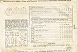 Simplicity 1716: 1940s Stunning Misses Swing Coat Sz 34 B Vintage Sewing Pattern