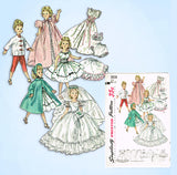 1950s Vintage Simplicity Sewing Pattern 1808 21in High Heel Doll Clothes Set