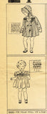 Simplicity 1839: 1930s Toddler Girl Smocked Dress Coat Vintage Sewing Pattern