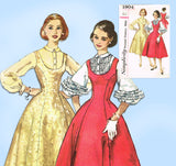 1950s Vintage Simplicity Sewing Pattern 1904 Uncut Misses Dress or Jumper Size 38 B