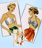 1940s Vintage Simplicity Pattern 2026 Misses Set of Bra & Halter Tops MED - Vintage4me21940s Vintage Simplicity Pattern 2026 Misses Set of Bra & Halter Tops MED - Vintage4me2