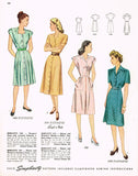 1940s Vintage Simplicity Sewing Pattern 2159 Charming Misses Shirtwaist Dress 14 - Vintage4me2