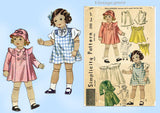 Simplicity 2243: 1930s Rare 24in Film Star Doll Clothes Vintage Sewing Pattern