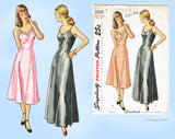 Simplicity 2253: 1940s Simple Misses Slip Size 35 Bust Vintage Sewing Pattern