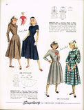 Simplicity 2281: 1940s Uncut Easy Teen Dress Sz 32 B Vintage Sewing Pattern