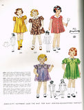 Simplicity Pattern 2284: 1930s Toddler Girls Princess Dress Sz 4 Vintage Sewing Pattern