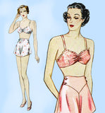 Simplicity 2288: 1930s Misses Bra & Panties Size 38 Bust Vintage Sewing Pattern