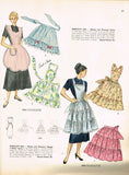 Simplicity 2304: 1940s Misses Full Bib Ruffled Apron Vintage Sewing Pattern