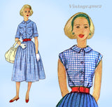 Simplicity 2348: 1950s Uncut Misses Skirt & Blouse Sz 33 B Vintage Sewing Pattern