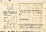 Simplicity 2389: 1940s Charming Misses House Dress Sz 34B Vintage Sewing Pattern