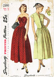 1940s Vintage Simplicity Sewing Pattern 2395 Misses Strapless Gown & Bolero 30 B - Vintage4me2