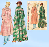 Simplicity 2600: 1940s Misses Flared Housecoat Sz 32 B Vintage Sewing Pattern