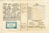Simplicity 2618: 1930s Rare & Sweet Infant Layette Set Vintage Sewing Pattern
