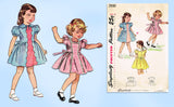 Simplicity 2930: 1940s Toddler Girls Scalloped Dress Sz 2 Vintage Sewing Pattern