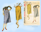 1950s Vintage Simplicity Sewing Pattern 3983 Uncut Easy Misses Skirt 24 Waist