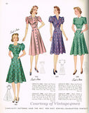 Simplicity 3142: 1940s Misses WWII Princess Dress Sz 34 B Vintage Sewing Pattern - Vintage4me2