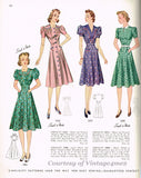 Simplicity 3142: 1940s Misses WWII Princess Dress Sz 30 B Vintage Sewing Pattern - Vintage4me2