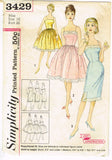 1960s Vintage Simplicity Sewing Pattern 3429 Misses Proportioned Slip Sz 36 B