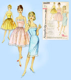 1960s Vintage Simplicity Sewing Pattern 3429 Misses Proportioned Slip Sz 36 B