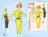 Simplicity 3432: 1960s Uncut Misses Summer Dress Sz 36 B Vintage Sewing Pattern