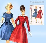 Simplicity 3616: 1950s Uncut Misses Party Dress Sz 38 B Vintage Sewing Pattern