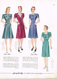 1940s Vintage Simplicity Sewing Pattern 3649 Misses WWII Princess Housecoat 34 B