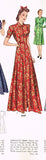 1940s Vintage Simplicity Sewing Pattern 3649 Misses WWII Princess Housecoat 34 B