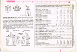 Simplicity 3725: 1960s Cute Baby Girls Play Clothes Vintage Sewing Pattern Chart