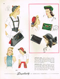 Simplicity 3917: 1940s Misses Hat & Accessory Set Sz Large Vintage Sewing Pattern