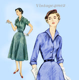 1950s Vintage Simplicity Sewing Pattern 3950 Misses' Afternoon Dress 32 Bust