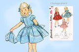 Simplicity 3991: 1950s Sweet Toddler Girls Suit Size 4 Vintage Sewing Pattern