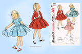 Simplicity 3991: 1950s Sweet Toddler Girls Suit Size 4 Vintage Sewing Pattern