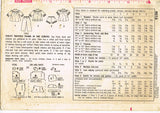 Simplicity 4016: 1960s Toddler Girls Shortie Pajamas Vintage Sewing Pattern Chart