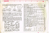 1960s Vintage Simplicity Sewing Pattern 4058 7 Day Toddler Dress Set Chart