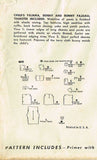 1950s Vintage Simplicity Sewing Pattern 4102 Uncut Toddler Girls PJs & Doll Sz2