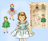 1950s Vintage Simplicity Sewing Pattern 4128 Easy 16 Inch Toni Doll Clothes