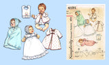 1960s Vintage Simplicity Sewing Pattern 4191 18 Inch Baby Doll Clothes Set