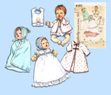 1960s Vintage Simplicity Sewing Pattern 4191 18 Inch Baby Doll Clothes Set