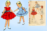Simplicity 4273: 1950s Cute & Easy Toddler Girls Dress Sz 5 Vintage Sewing Pattern