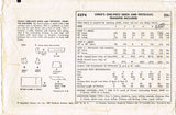 1950s Vintage Simplicity Pattern 4274 Toddler Girls Sun Dress & Petticoat Sz5