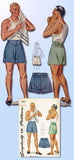 Simplicity 4351: 1940s Classic Men's Boxer Shorts Sz 34 W Vintage Sewing Pattern