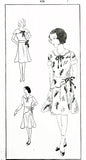 Simplicity 438: 1930s Uncut Toddler Girls Dress Size 6 Vintage Sewing Pattern - Vintage4me2