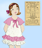 Simplicity 448: 1930s Uncut Little Girls Dress Size 8 Vintage Sewing Pattern - Vintage4me2