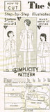Simplicity 449: 1930s Uncut Baby Girls Bloomer Dress Sz 2 Vintage Sewing Pattern- Vintage4me2